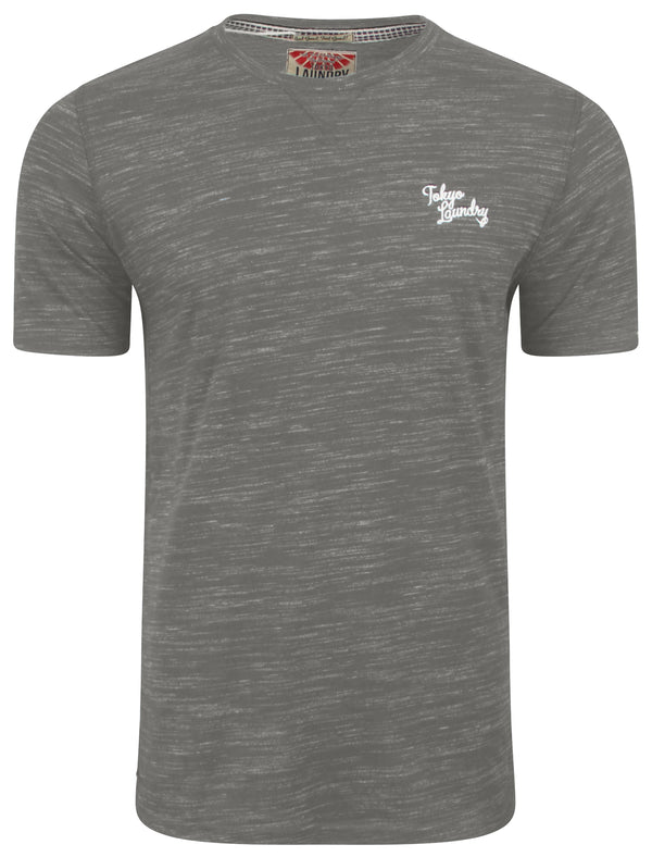 Nome Lake2 Injection Marl T-Shirt in Antique Gunmetal - Tokyo Laundry