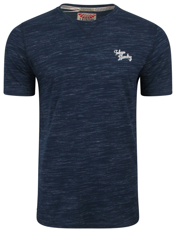 Nome Lake2 Injection Marl T-Shirt in Navy - Tokyo Laundry