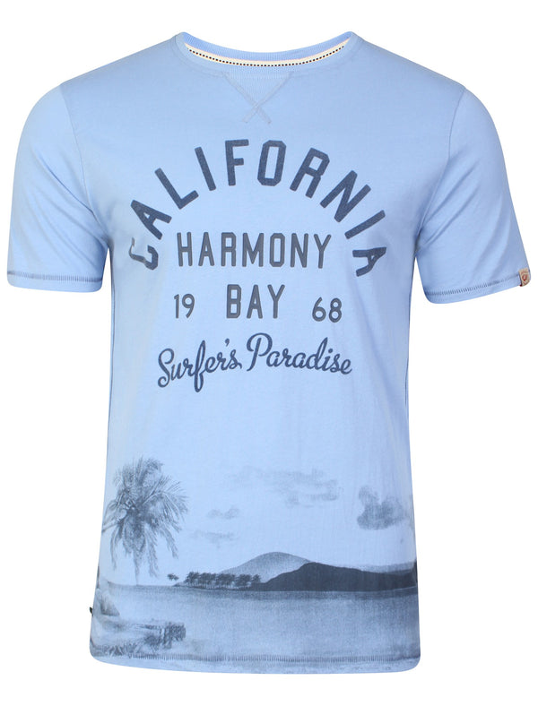 Norton Cove Motif T-Shirt in Placid Blue - Tokyo Laundry