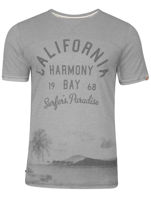 Norton Cove Motif T-Shirt in Light Grey Marl - Tokyo Laundry