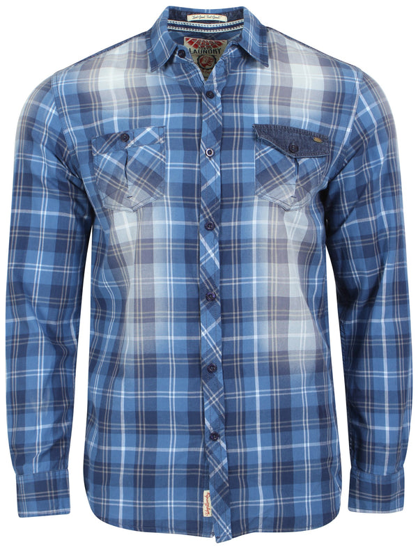 Tokyo Laundry Novak blue shirt