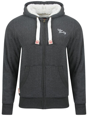 Tokyo Laundry Nowood River charcoal borg lined hoodie