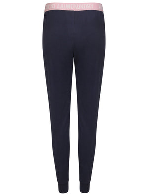 Olivia Cotton Lounge Pants in Eclipse Blue - Tokyo Laundry