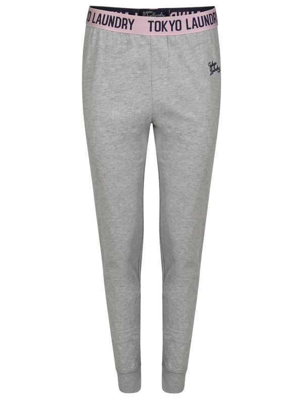 Olivia Cotton Lounge Pants in Light Grey Marl - Tokyo Laundry