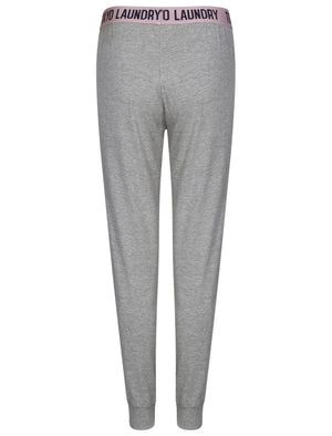 Olivia Cotton Lounge Pants in Light Grey Marl - Tokyo Laundry