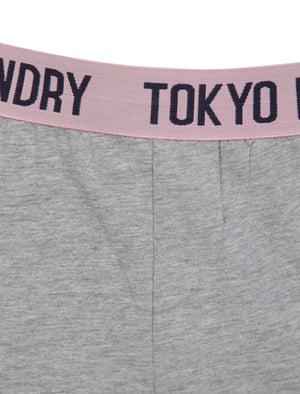 Olivia Cotton Lounge Pants in Light Grey Marl - Tokyo Laundry