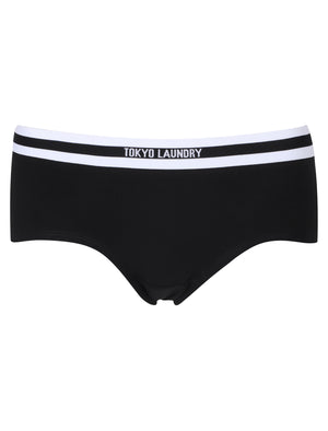 Ophelia (3 Pack) Assorted Briefs In Light Grey Marl / Optic White / Black - Tokyo Laundry