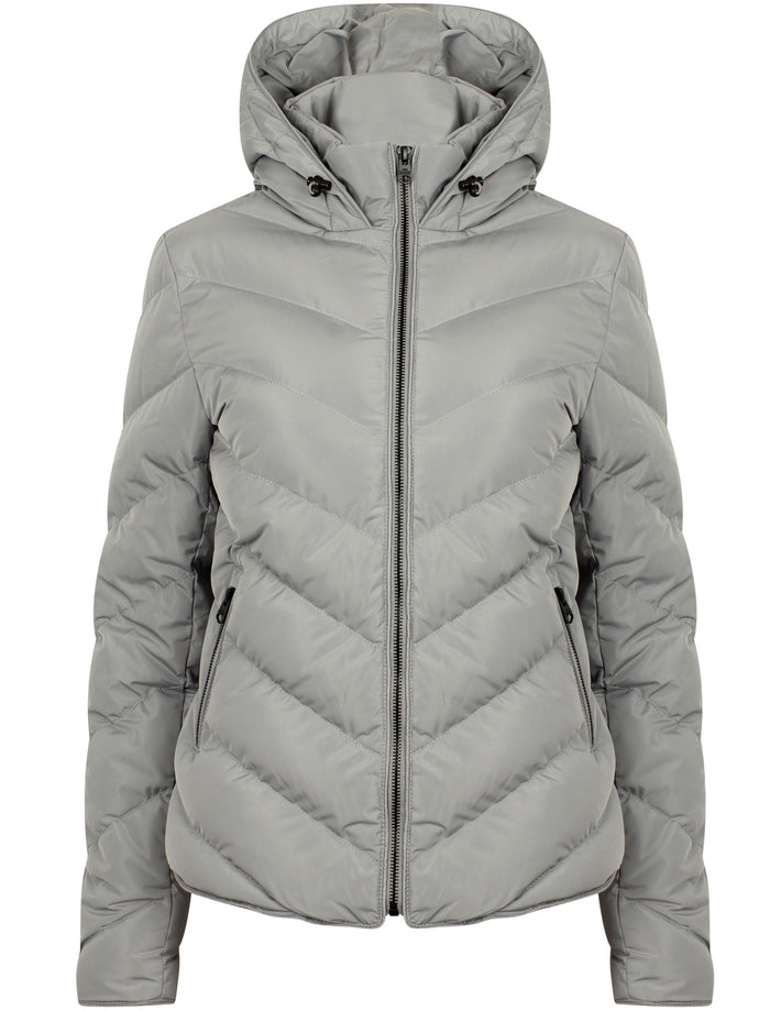 Tokyo Laundry Men's Hooded Puffer Jacket – Warm Quilted Padded Winter Coat, Full Zip
