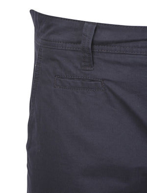 Orlando Cotton Chino Shorts in Dark Blue - Tokyo Laundry