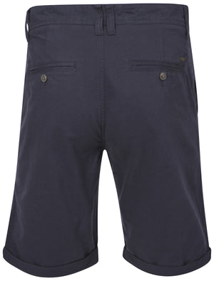 Orlando Cotton Chino Shorts in Dark Blue - Tokyo Laundry