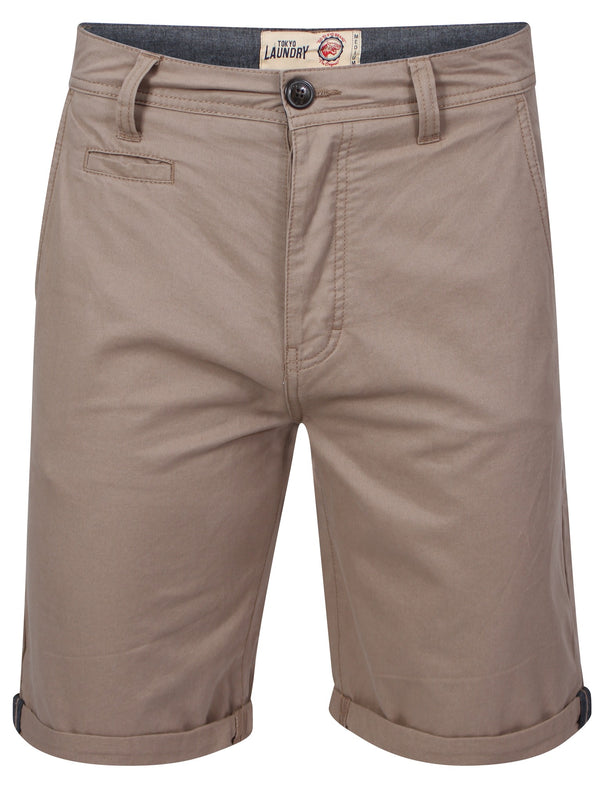 Orlando Cotton Chino Shorts in Stone - Tokyo Laundry