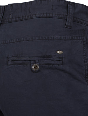 Osborne Cotton Panama Shorts in Blue - Tokyo Laundry