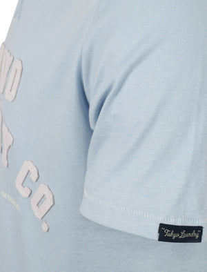 Othello Applique Cotton T-Shirt In Kentucky Blue - Tokyo Laundry