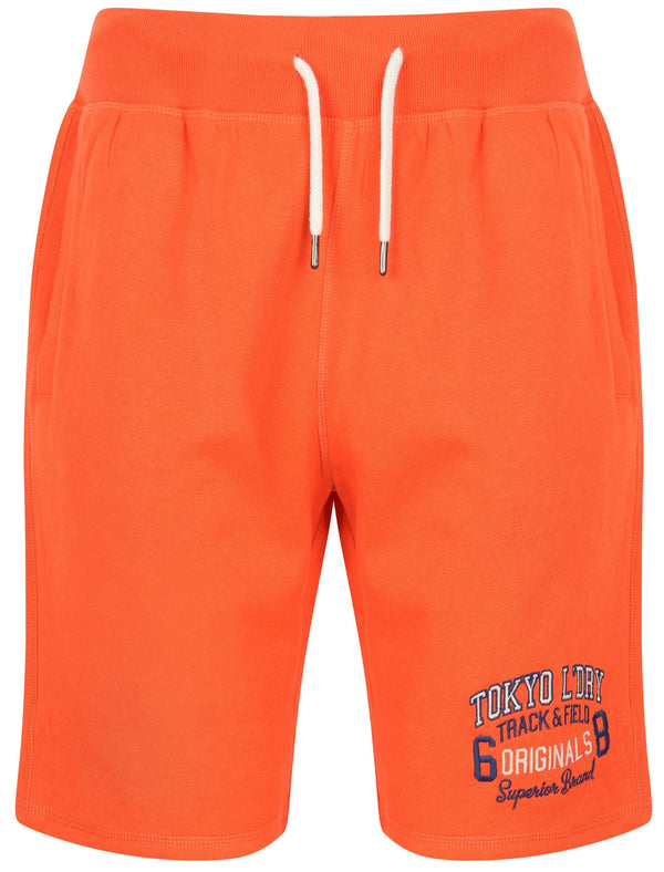 Otter Rock Jogger Shorts In Emberglow Orange - Tokyo Laundry
