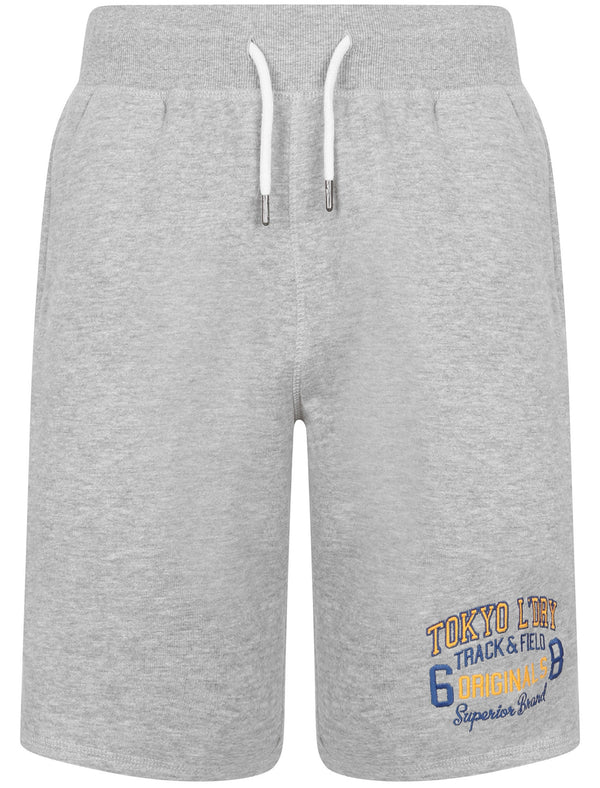 Otter Rock Jogger Shorts In Light Grey Marl - Tokyo Laundry