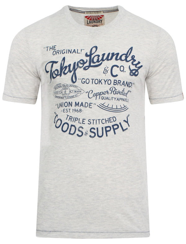 Otterwell T-shirt in Oatmeal Marl - Tokyo Laundry