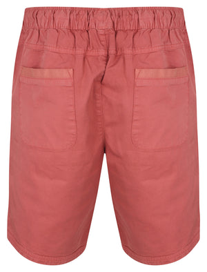 Overhang Cotton Twill Shorts In Paprika - Tokyo Laundry