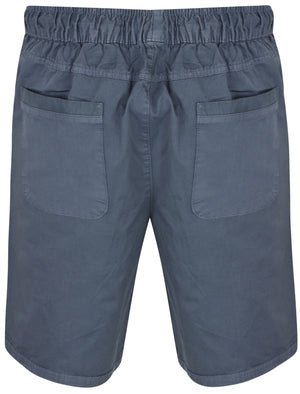 Overhang Cotton Twill Shorts In Vintage Indigo - Tokyo Laundry