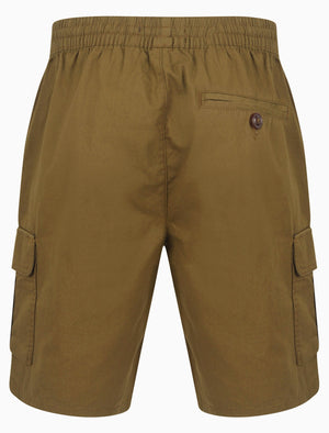 Padua Ripstop Cotton Cargo Shorts in Military Olive - Tokyo Laundry