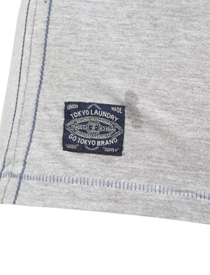 Panama Bay T-shirt in Light Grey Marl - Tokyo Laundry