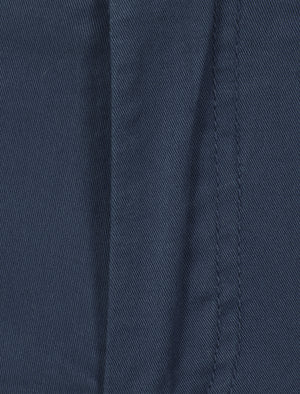 Paros Cotton Twill Chinos in Midnight Blue - Tokyo Laundry