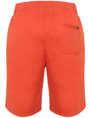 Pella Brush Back Fleece Jogger Shorts In Emberglow Orange - Tokyo Laundry
