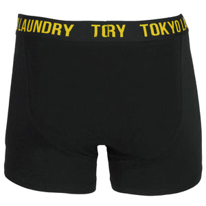Pellipar ( 2 Pack ) Boxer Shorts Set in Olympian Blue / Yellow - Tokyo Laundry