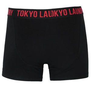 Pellipar ( 2 Pack ) Boxer Shorts Set in Tomato / Light Grey Marl - Tokyo Laundry