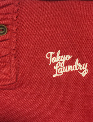 Penn State Polo Shirt in Tokyo Red - Tokyo Laundry
