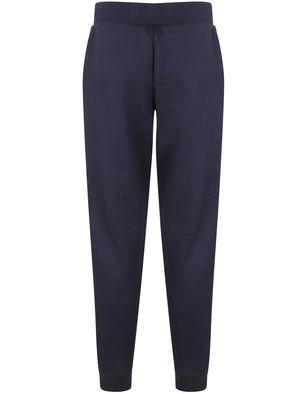 Penny Brushback Fleece Cuffed Joggers In Eclipse Blue - Tokyo Laundry