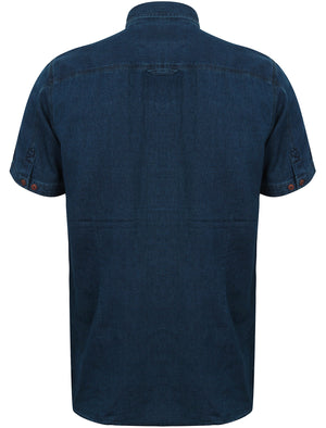 Perez Denim Short Sleeve Shirt in Deep Indigo - Tokyo Laundry