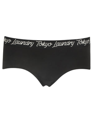 Petunia Stag Print Racer Tank Top Underwear Set in Grey Marl / Black - Tokyo Laundry