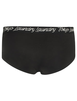 Petunia Stag Print Racer Tank Top Underwear Set in Grey Marl / Black - Tokyo Laundry