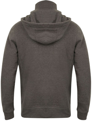 Mcclain Pullover Hoodie with Funnel Neck in Dark Grey Marl - Tokyo Laundry