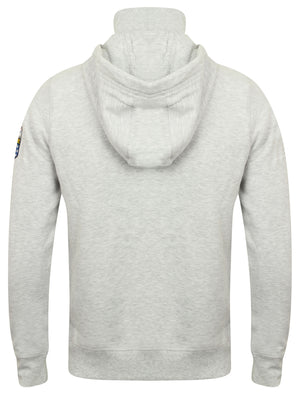 Mcclain Pullover Hoodie with Funnel Neck in Ice Grey Marl - Tokyo Laundry