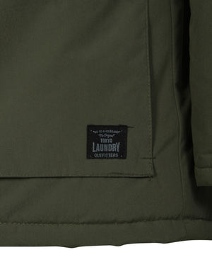 Ponsonby Parka Jacket With Fur Trim Hood in Amazon Khaki - Tokyo Laundry