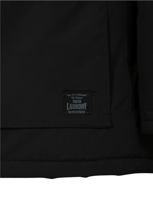 Ponsonby Parka Jacket With Fur Trim Hood in Black - Tokyo Laundry