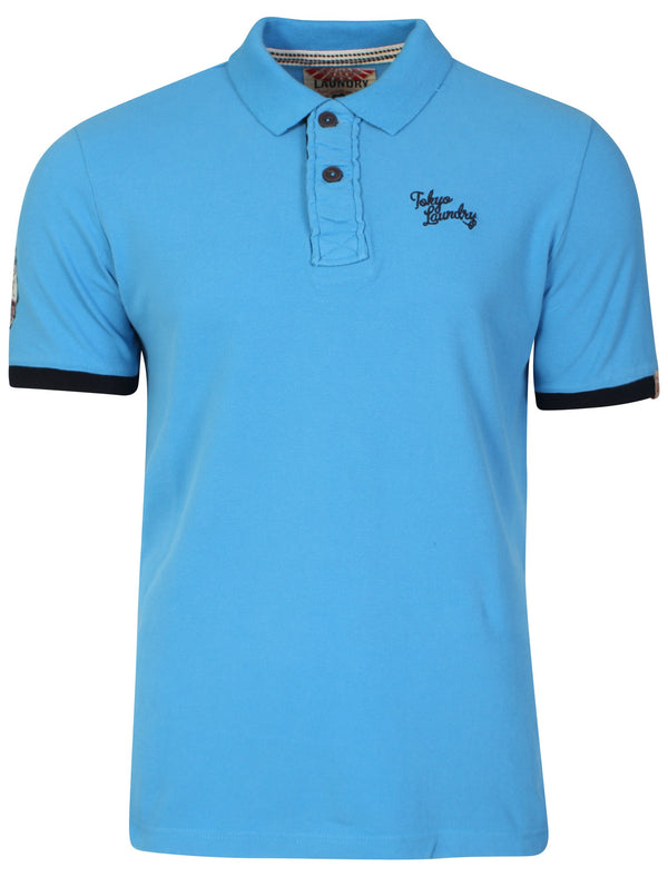 Port Orange Polo Shirt in Swedish Blue - Tokyo Laundry