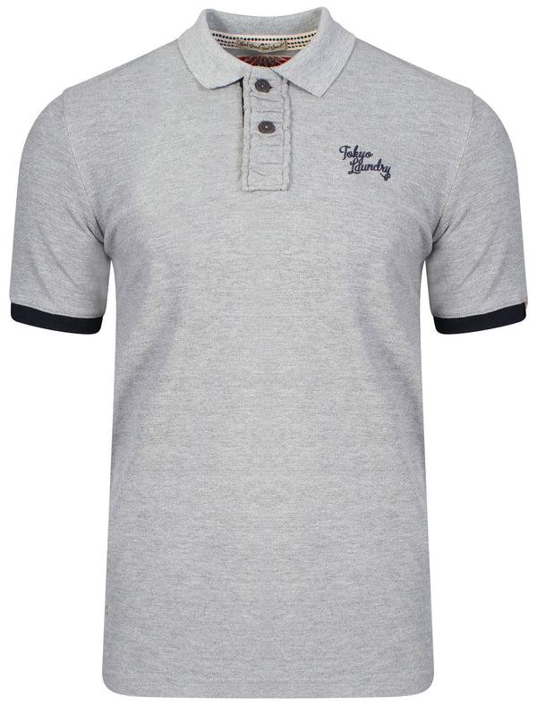 Port Orange Polo Shirt in Light Grey Marl - Tokyo Laundry