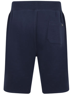 Portland Bay Applique Jogger Shorts In Medieval Blue - Tokyo Laundry