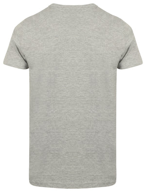 Premium Motif Cotton T-Shirt in Light Grey Marl - Tokyo Laundry