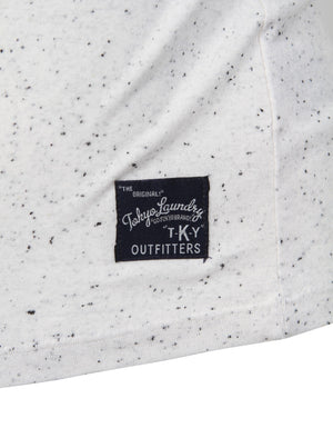 Priya Foil Motif Neppy T-Shirt in Ice Grey - Tokyo Laundry
