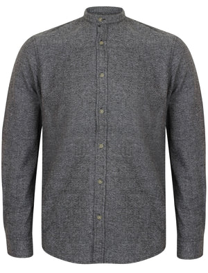 Quartz Long Sleeve Cotton Shirt in Dark Grey - Tokyo Laundry
