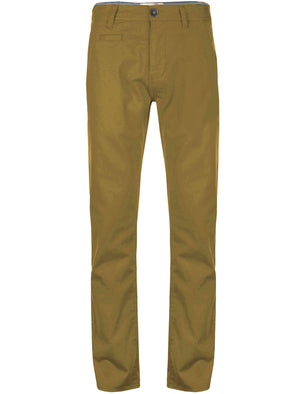 Flynn Cotton Twill Chino Trousers in Camel - Tokyo Laundry