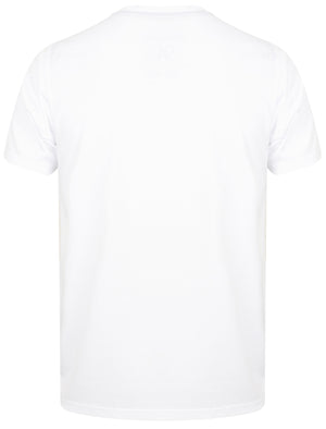 Riser Tropical Print Crew Neck T-Shirt In Optic White - Tokyo Laundry