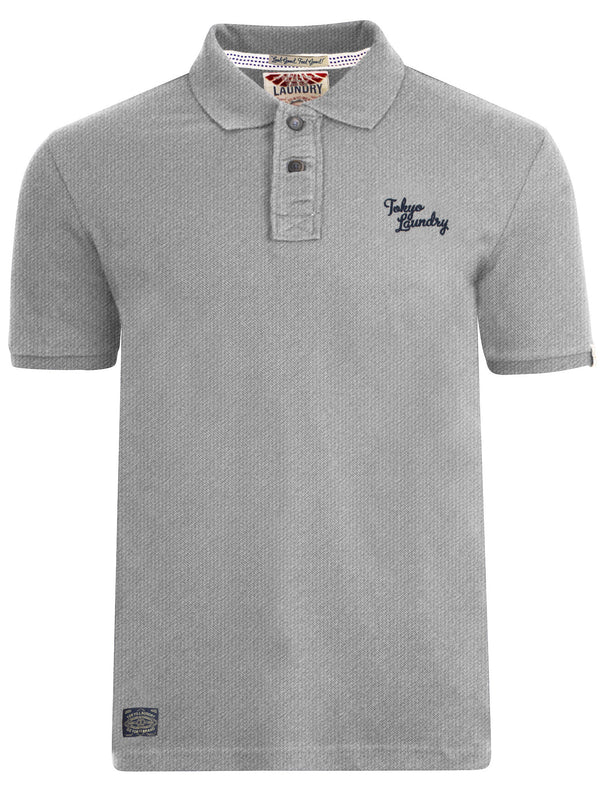 Rochester Polo Shirt in Light Grey Marl - Tokyo Laundry