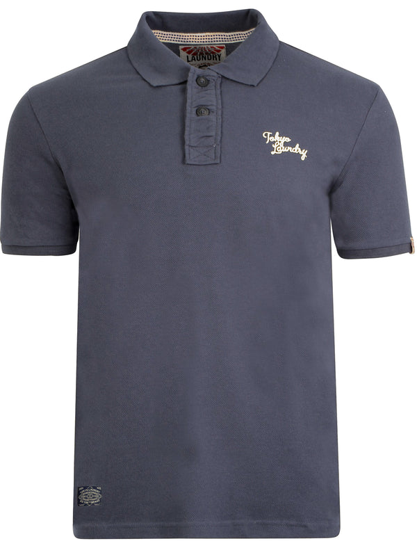 Rochester Polo Shirt in Mood Indigo Marl - Tokyo Laundry