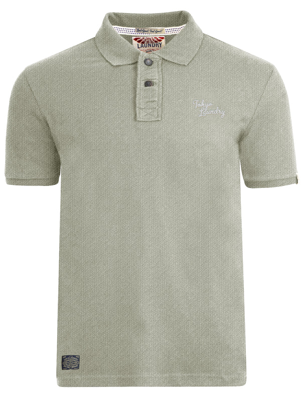 Rochester Polo Shirt in Oatmeal Marl - Tokyo Laundry