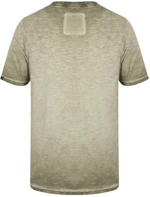 Rochester Springs Slub Motif T-Shirt In Dusty Olive - Tokyo Laundry