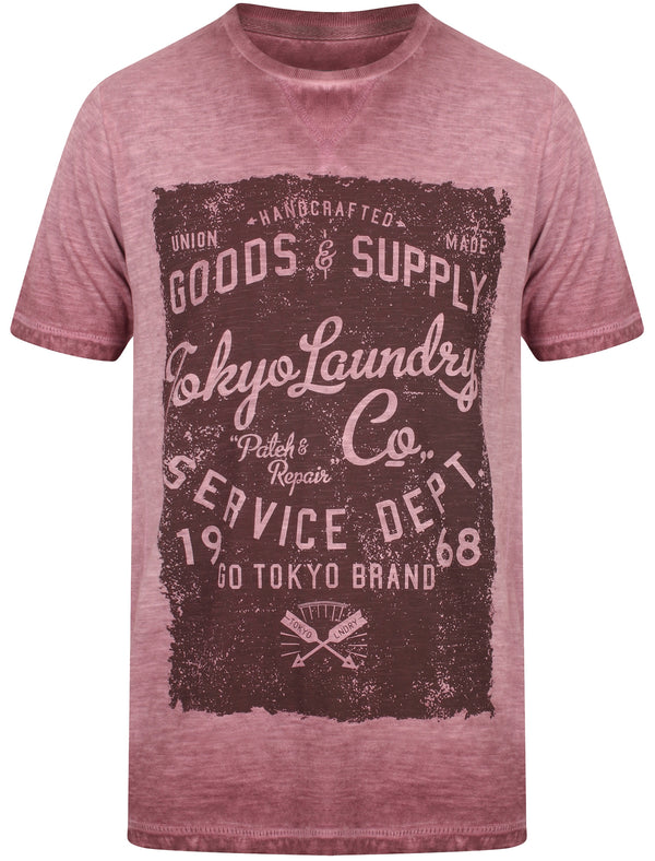 Rochester Springs Slub Motif T-Shirt In Nocturne - Tokyo Laundry